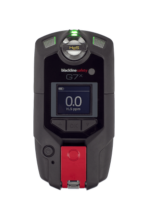 G7x-voorkant met enkelvoudige H2S-gaspatroon