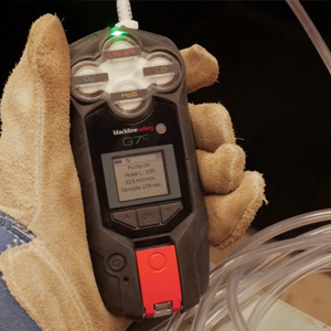 gasdetectiepomp voor het betreden van besloten ruimtes