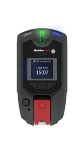 Apparaat voor alleenwerkers dat een oproep ontvangt van het SOC van Blackline