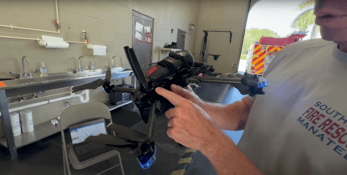 Southern Manatee Fire Rescue denkt creatief en laat zien hoe ze een G7 op een drone hebben gemonteerd voor gasdetectie.