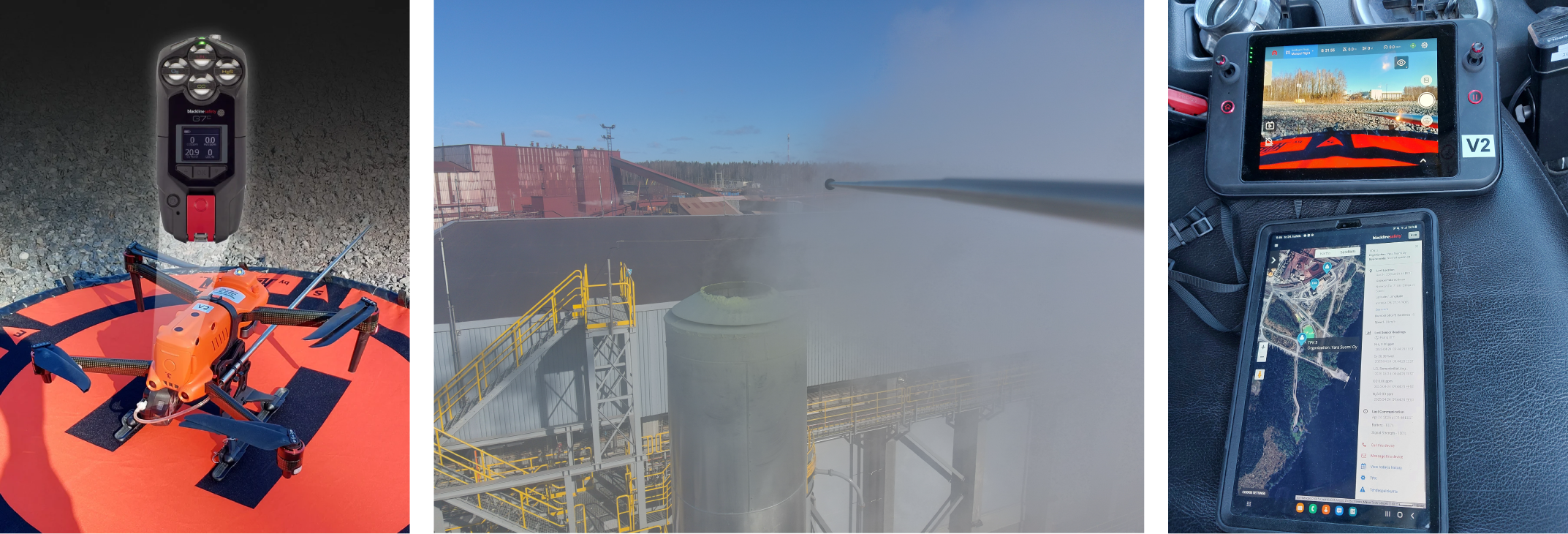 De fabriek van Yara in Siilinjärvi in Finland heeft een G7-gasdetector aangepast voor gebruik in drones.