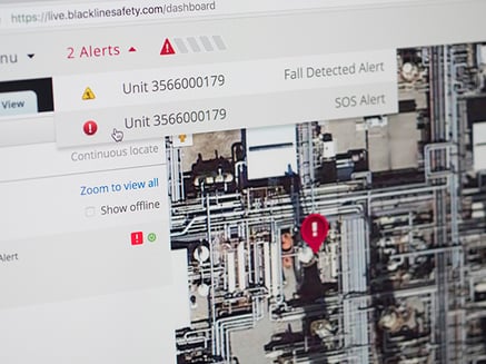 valdetectie veiligheidswaarschuwing