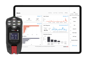 Blackline G7-multigasdetector en Blackline Live -software