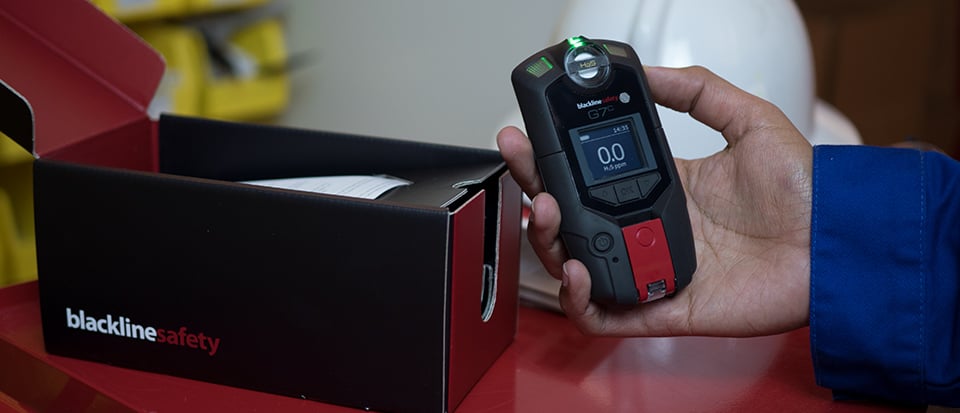 De Blackline Safety G7 draadloze gasdetector werkt direct uit de doos.