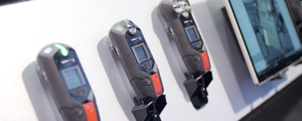 Blackline Safety demonstreerde zijn volledige G7-productlijn, die de mogelijkheden van andere draadloze gasdetectoren overtreft.